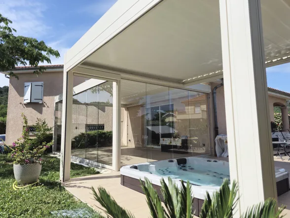 Deux pergolas bioclimatiques et un jacuzzi, Miribel, photo 10